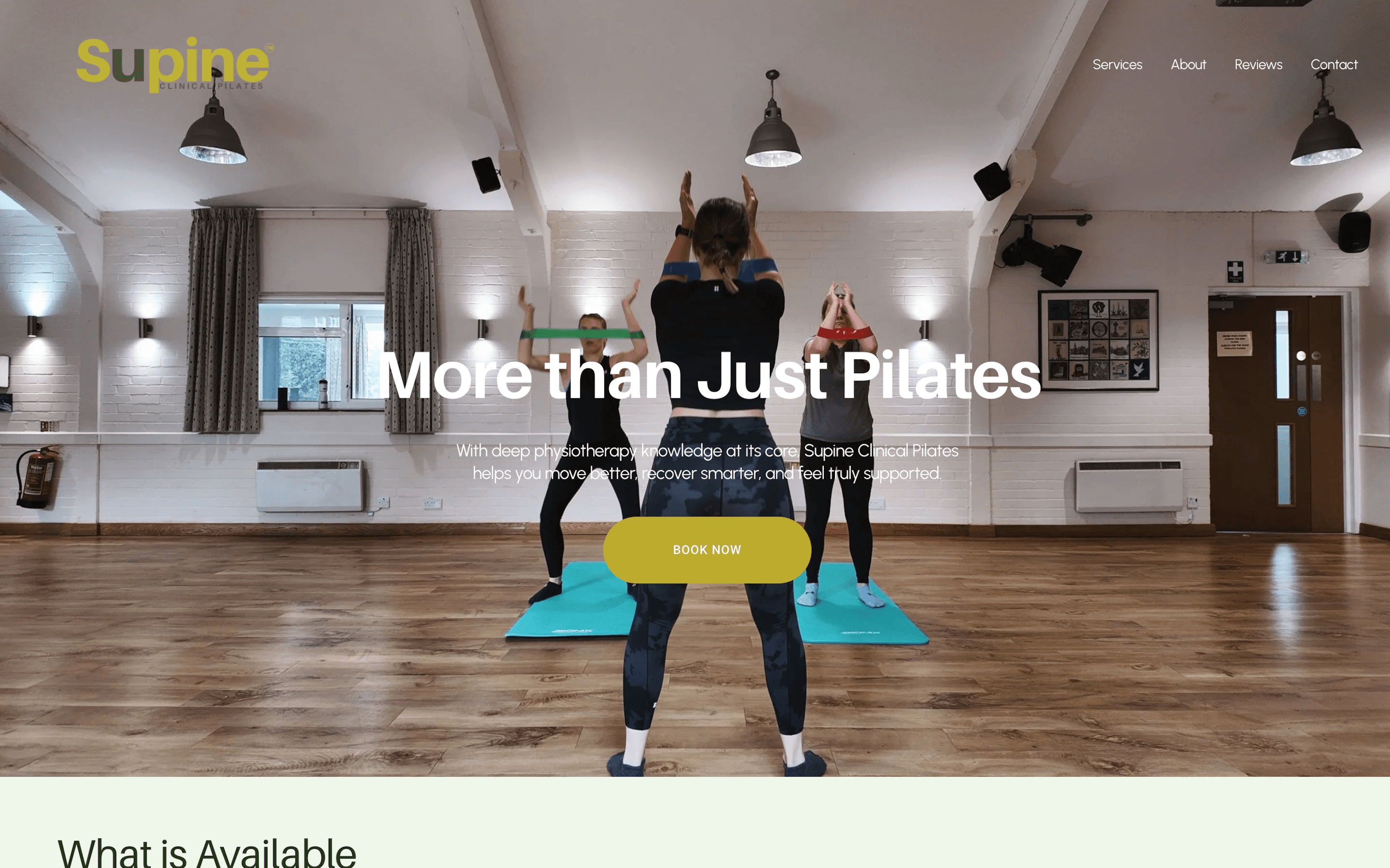 Supine Clinical Pilates — Innovill case study